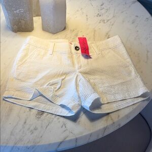 Lilly Pulitzer Textured White Women's Shorts